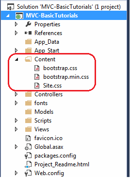 content folder asp.mvc