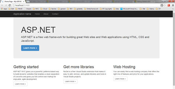Run MVC Application