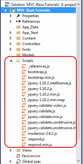 scripts folder asp.mvc