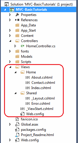 view folder asp.mvc